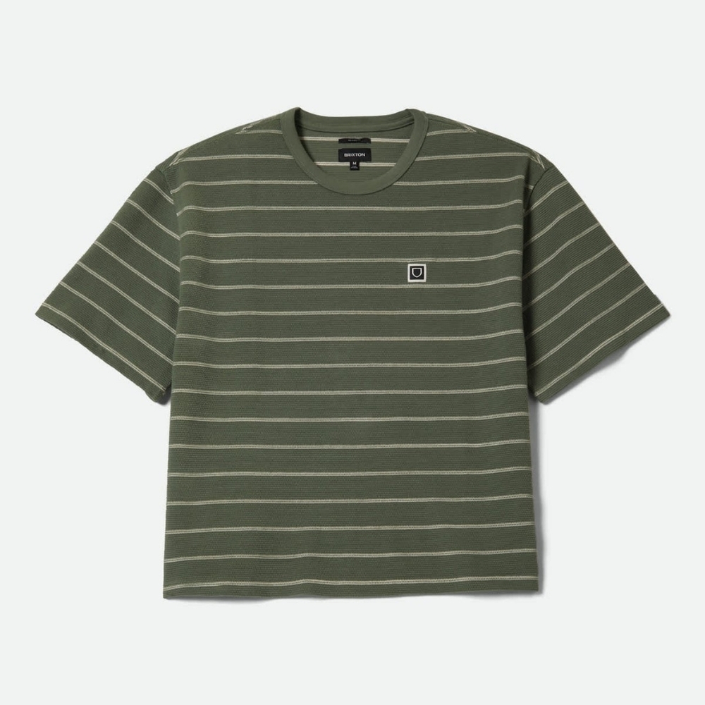 Brixton Shield Pique Boxy Knit T-Shirt